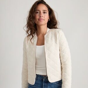 Marine Layer Corbett Quilted Jacket - Burgundy